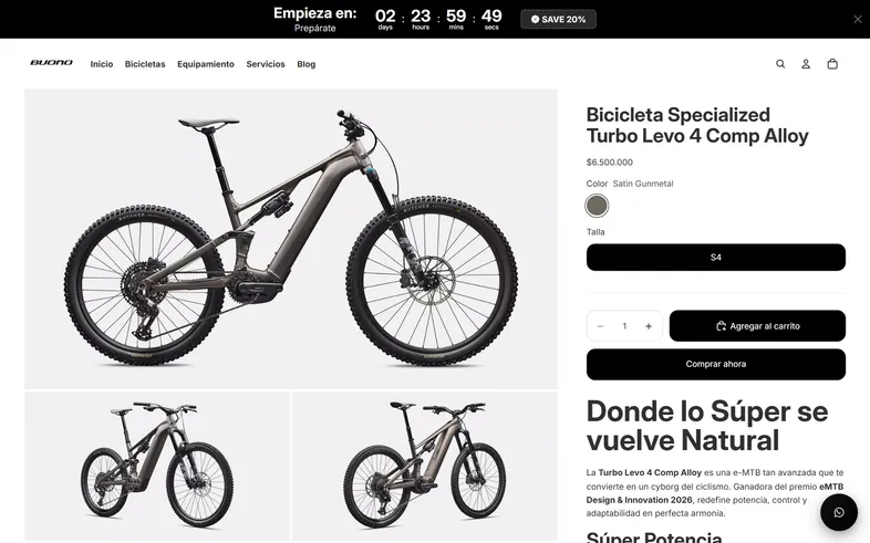 Buonobike — Producto